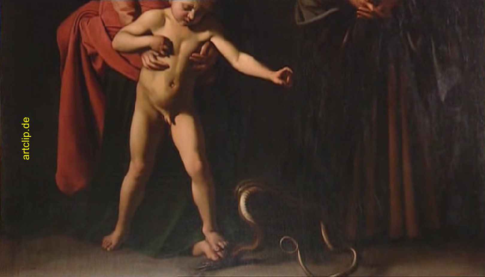 Madonna und Kind mit Schlange