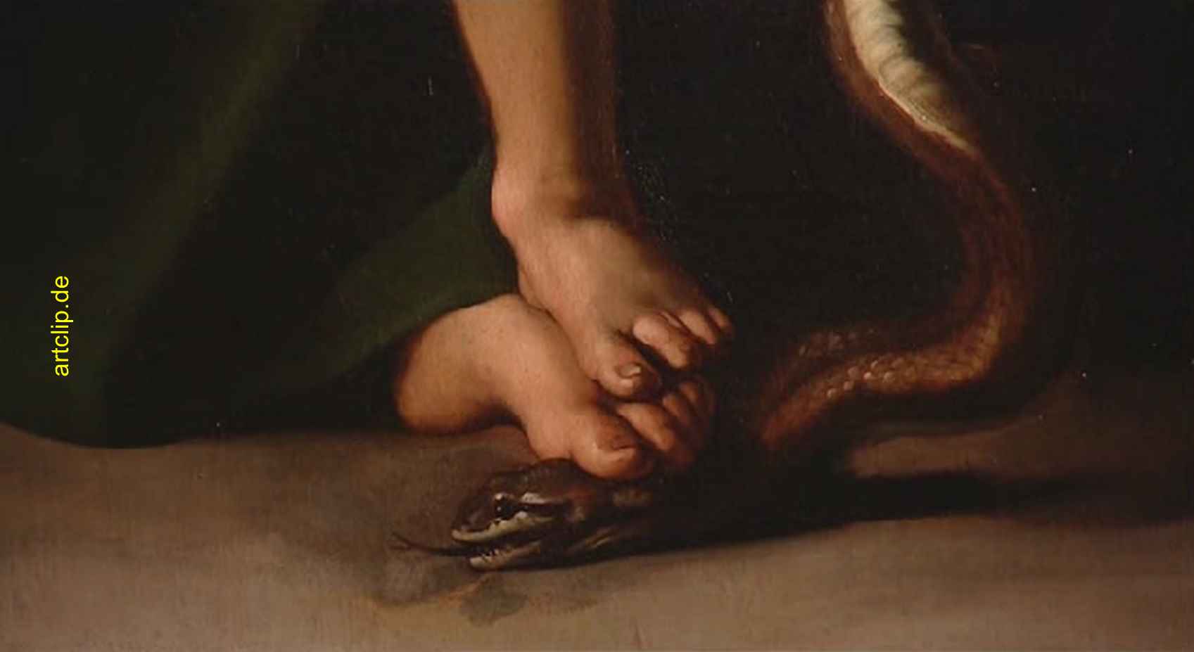 Madonna und Kind mit Schlange