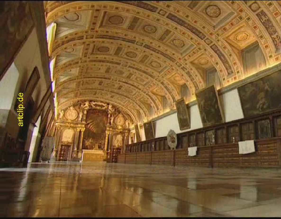 Schlosshalle von San Lorenzo de El Escorial („Königlicher Sitz des hl. Laurentius von El Escorial“)