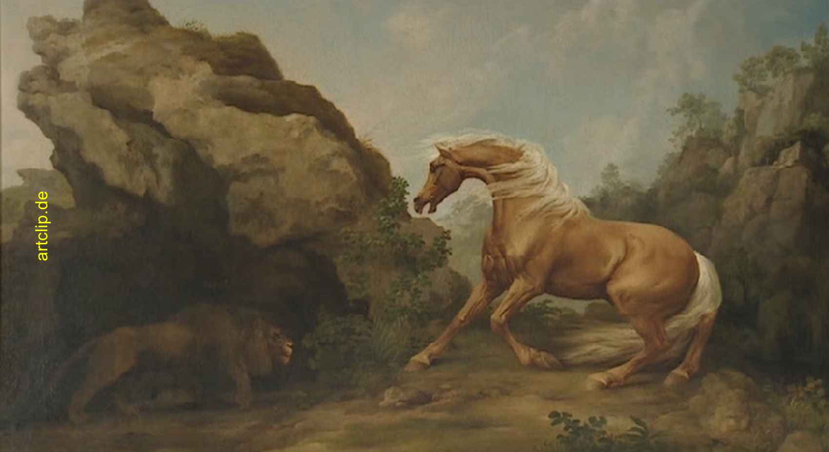 Attacking Lion - Angreifender Löwe, 1770