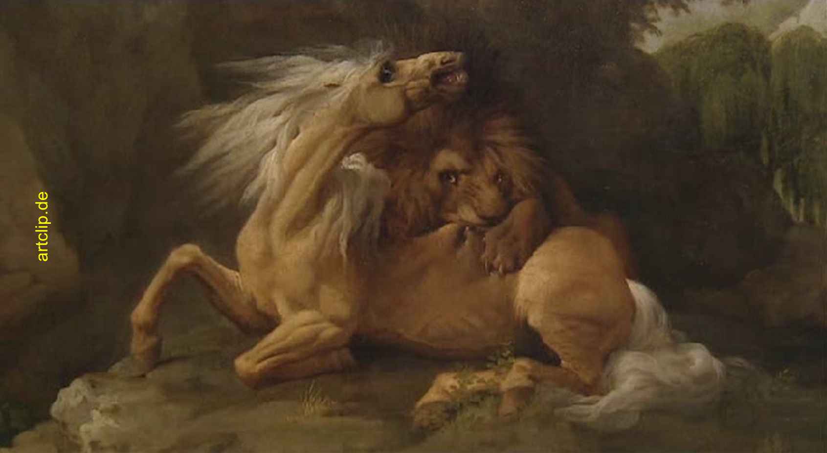 Attacking Lion - Angreifender Löwe, 1770