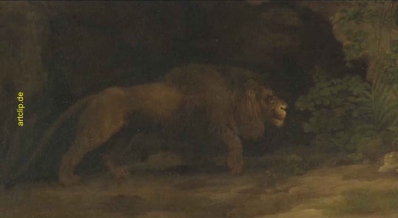 Attacking Lion - Angreifender Löwe, 1770