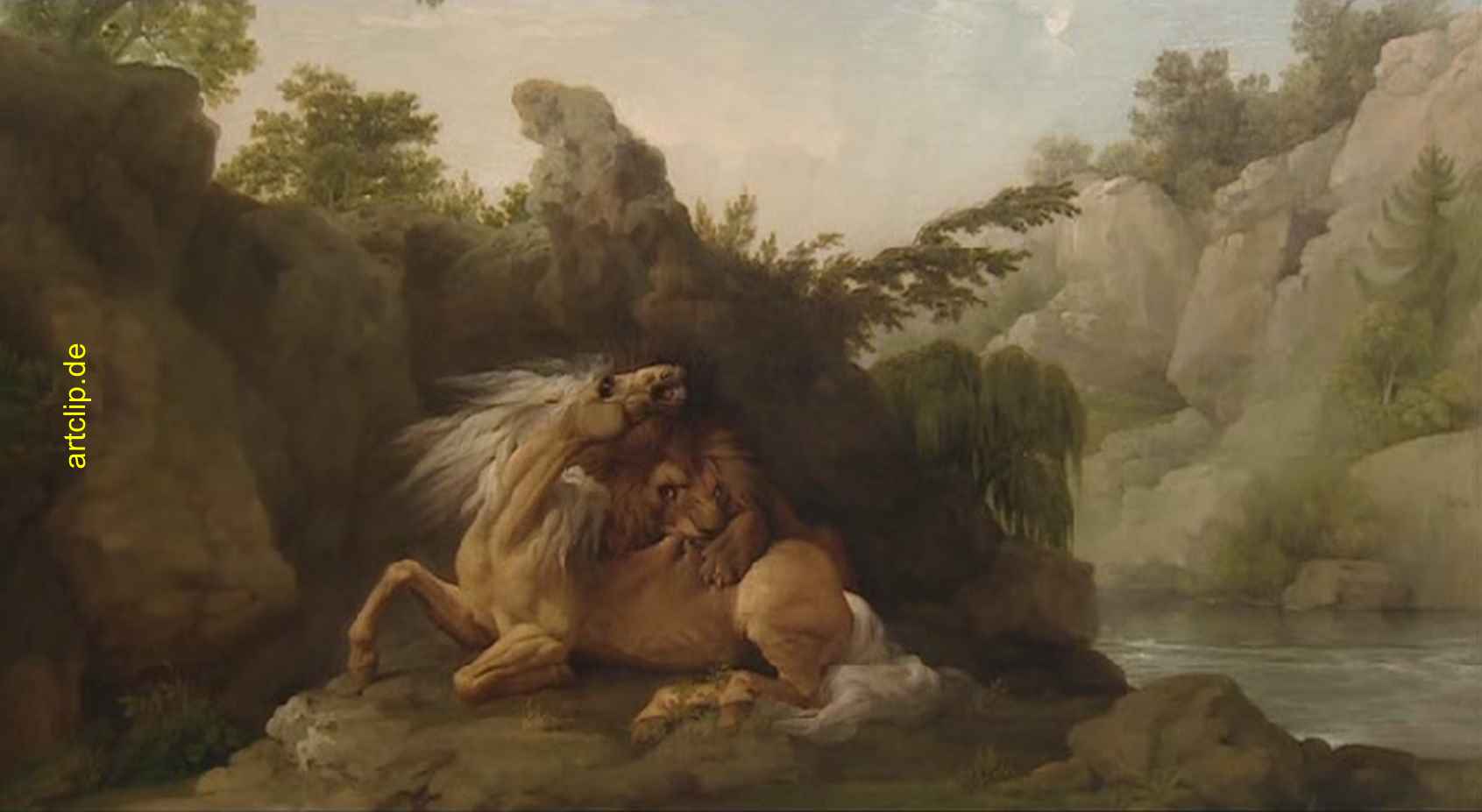 Attacking Lion - Angreifender Löwe, 1770