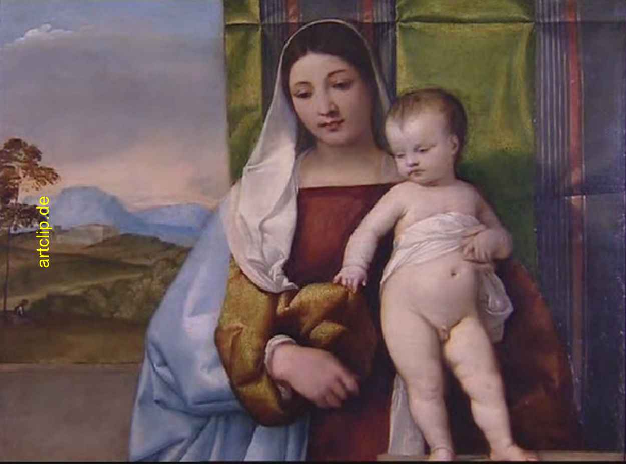 Zigeunermadonna mit Kind