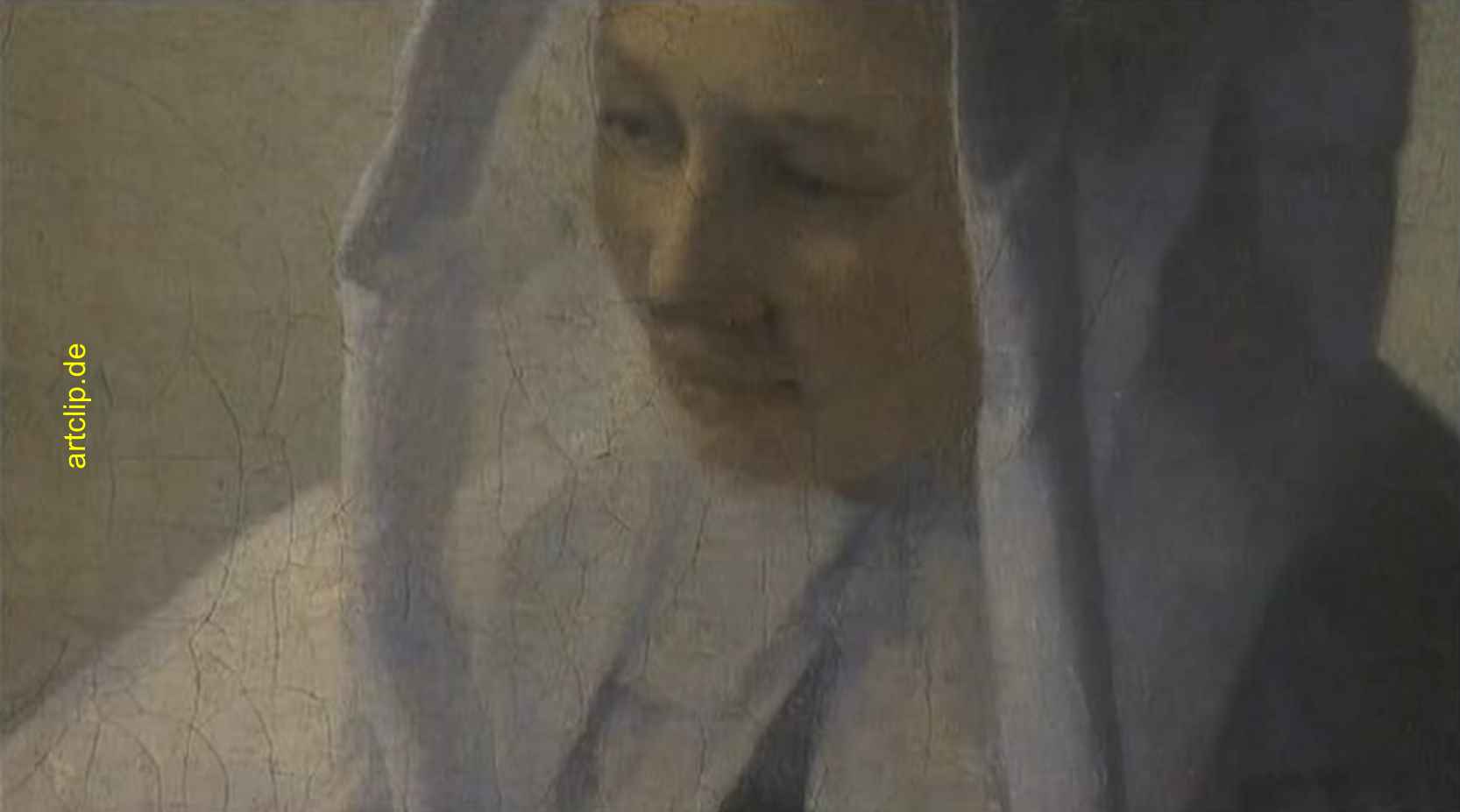 Junge Frau mit Wasserkanne am Fenster, 1664-1665